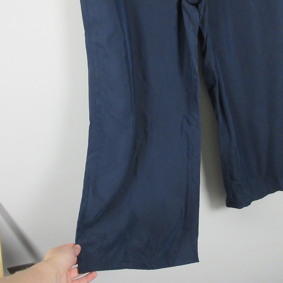 J. Jill Wide Leg Pants Women M Blue Pull On Modal Crop Casual Comfort Boho 264 - Picture 6 of 13